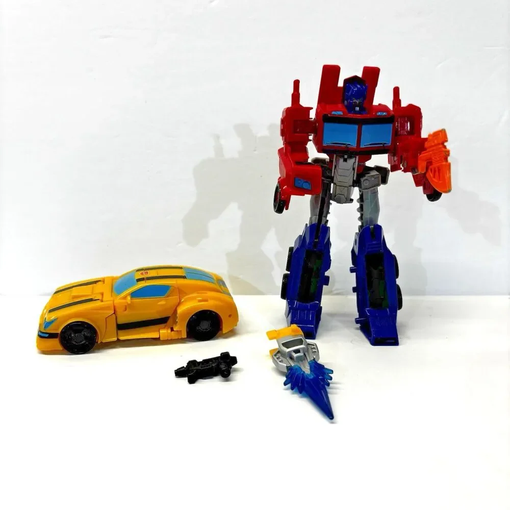 Transformers Optimus Prime and Bumblebee Cyberverse COMPLETE